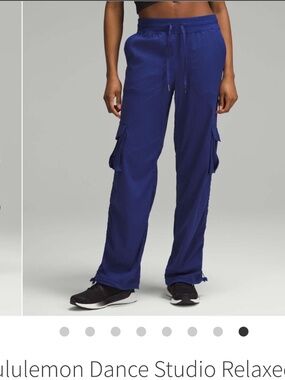 Lululemon Dance Studio Relaxed-Fit Mid-Rise Cargo Pant Larkspur size Large NEW